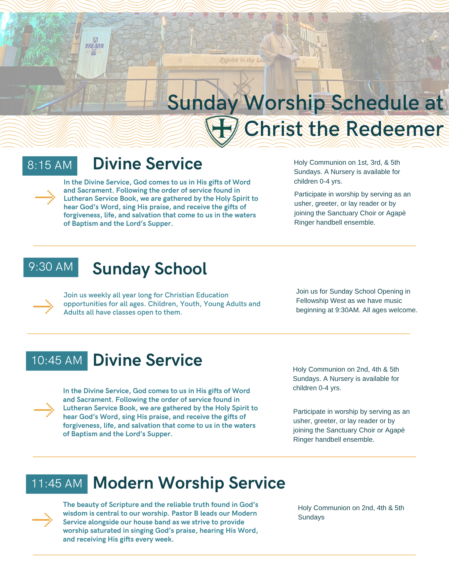Christ the Redeemer August 2026 newsletter, page 2