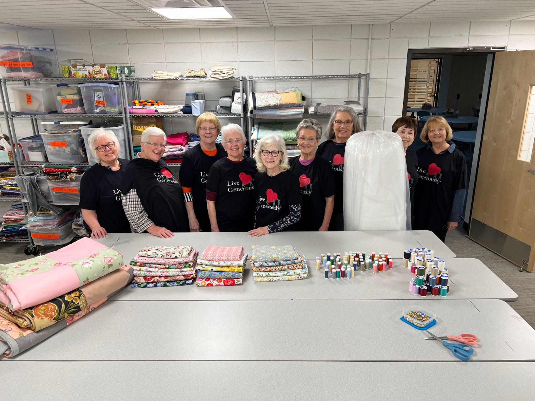 Live Generously sewing team