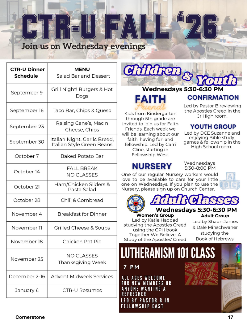 Christ the Redeemer October 2026 newsletter, page 17