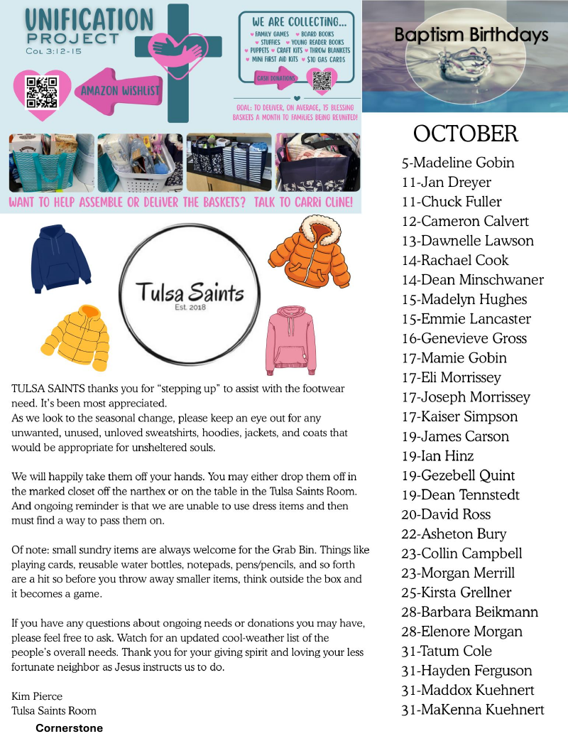 Christ the Redeemer October 2026 newsletter, page 8