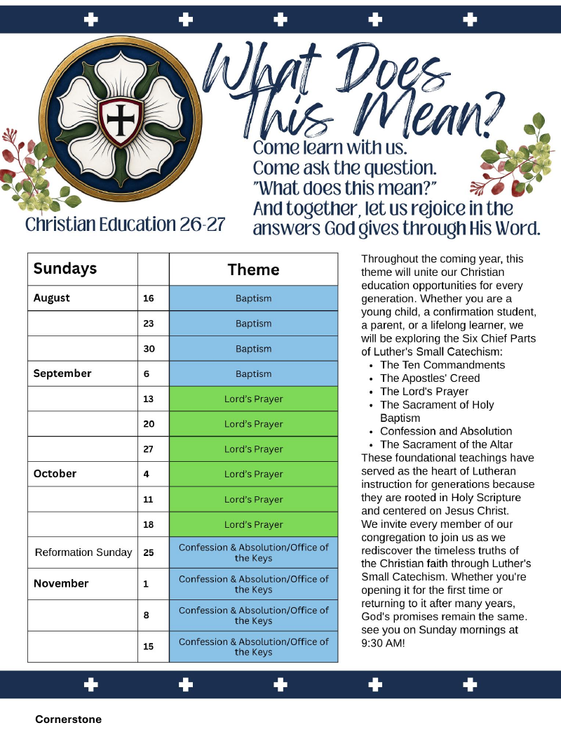 Christ the Redeemer October 2026 newsletter, page 10