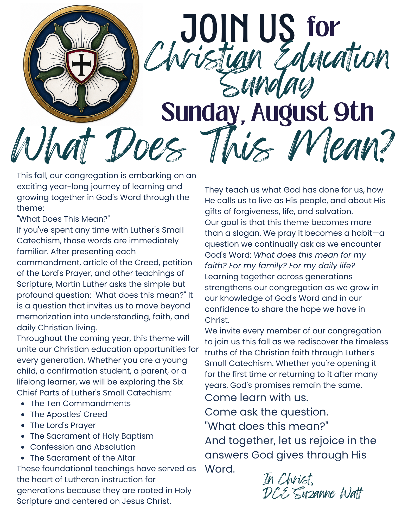 Christ the Redeemer August 2026 newsletter, page 10