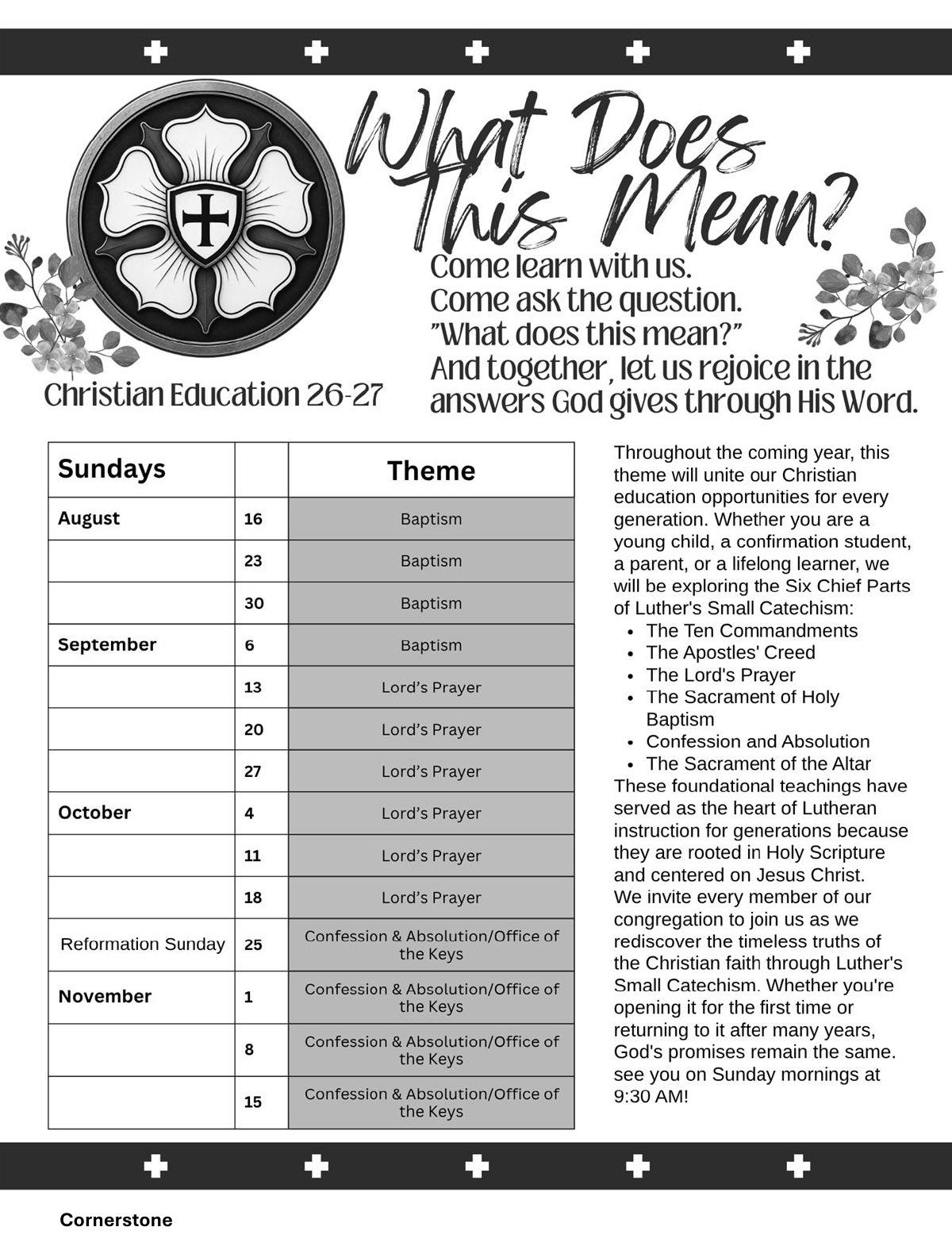 Christ the Redeemer September 2026 newsletter, page 10