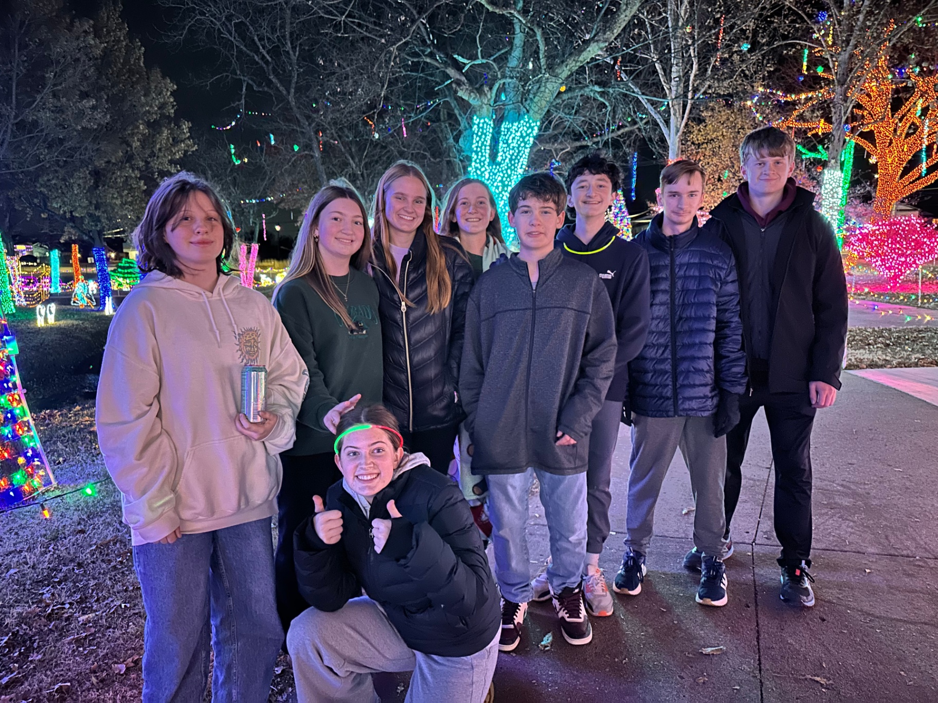 Youth night at the Christmas lights