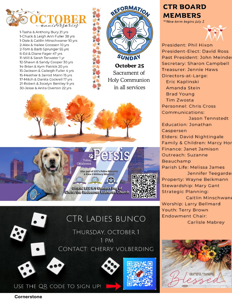 Christ the Redeemer October 2026 newsletter, page 4