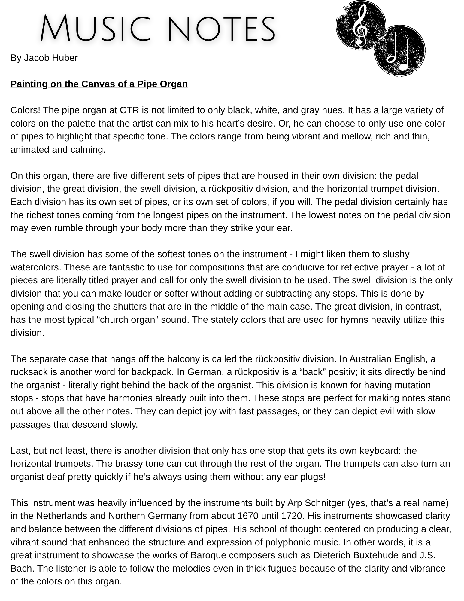 Christ the Redeemer August 2026 newsletter, page 19